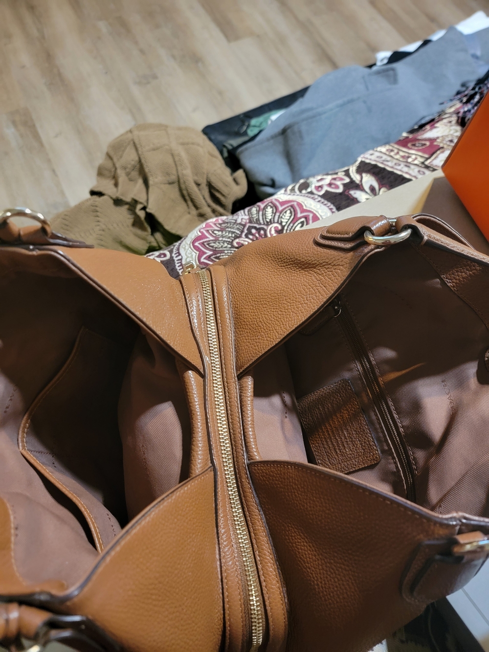 Coach Pebbled Leather Hobo Bag in Brown - Picture 3 of 3